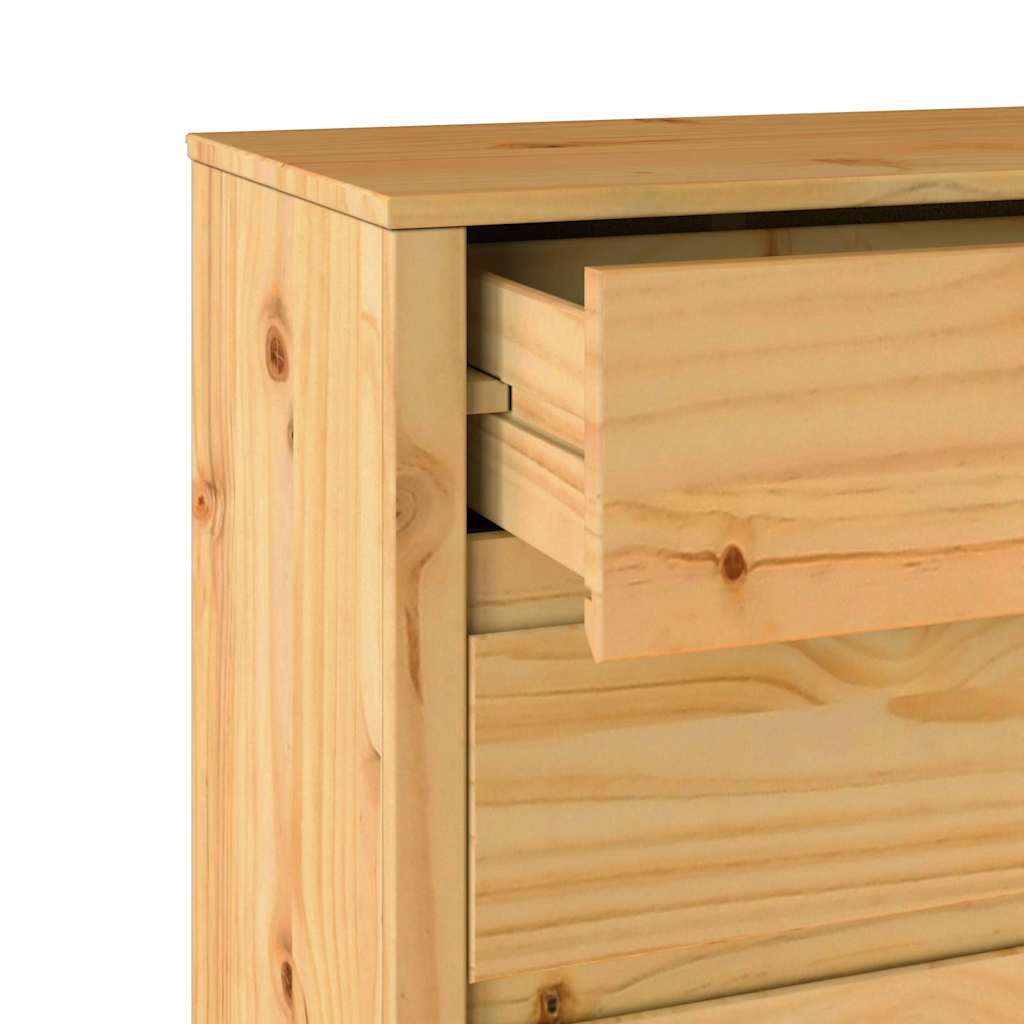 Chest of Drawers Drammen Oak 76.5 x 40 x 91 cm Solid Pine wood