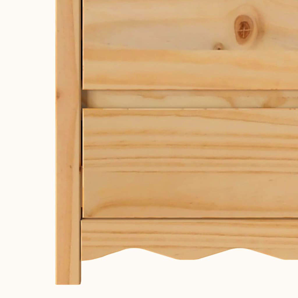Chest of Drawers Drammen Oak 76.5 x 40 x 91 cm Solid Pine wood