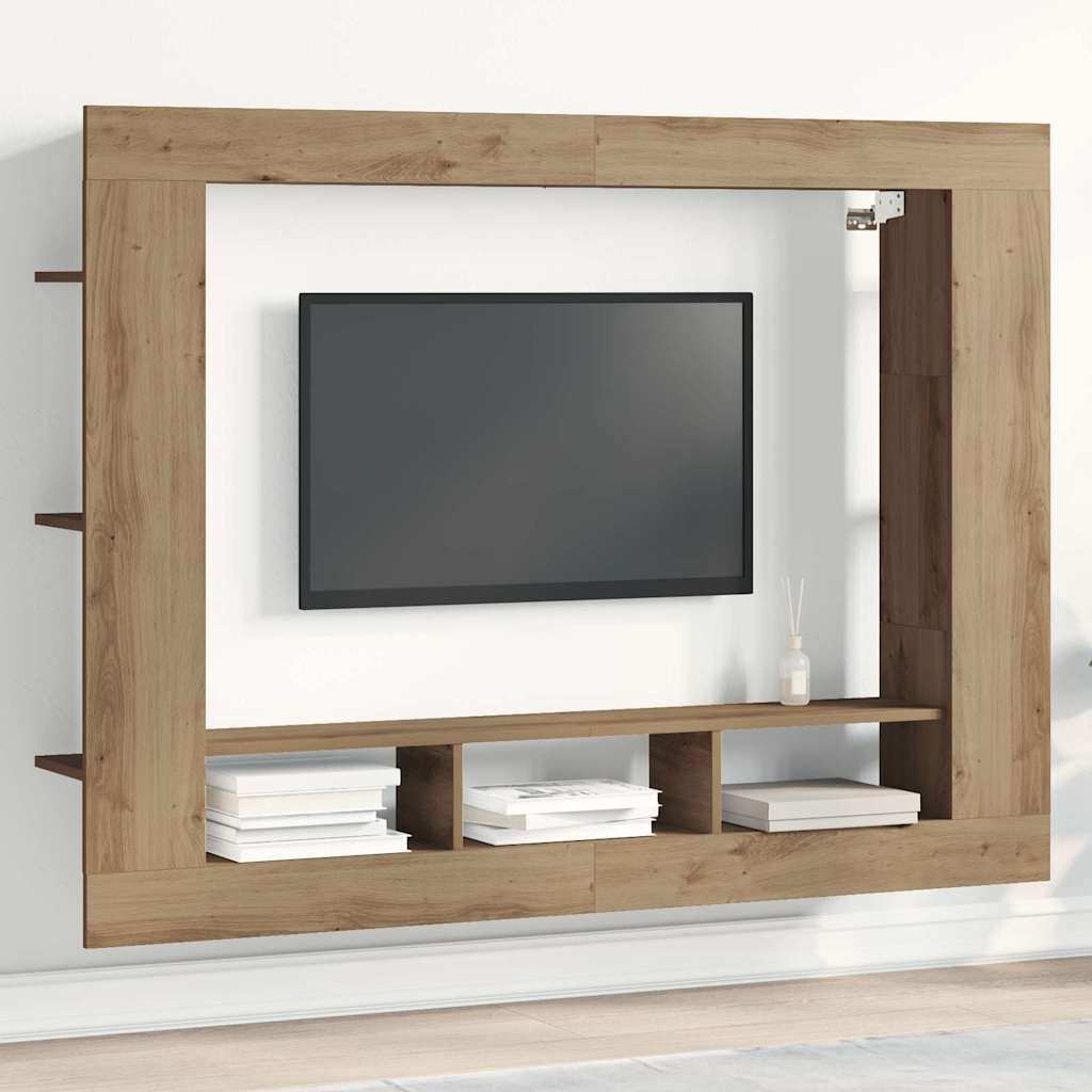 TV Cabinet Artisan oak 152 x 22 x 113 cm Engineered wood