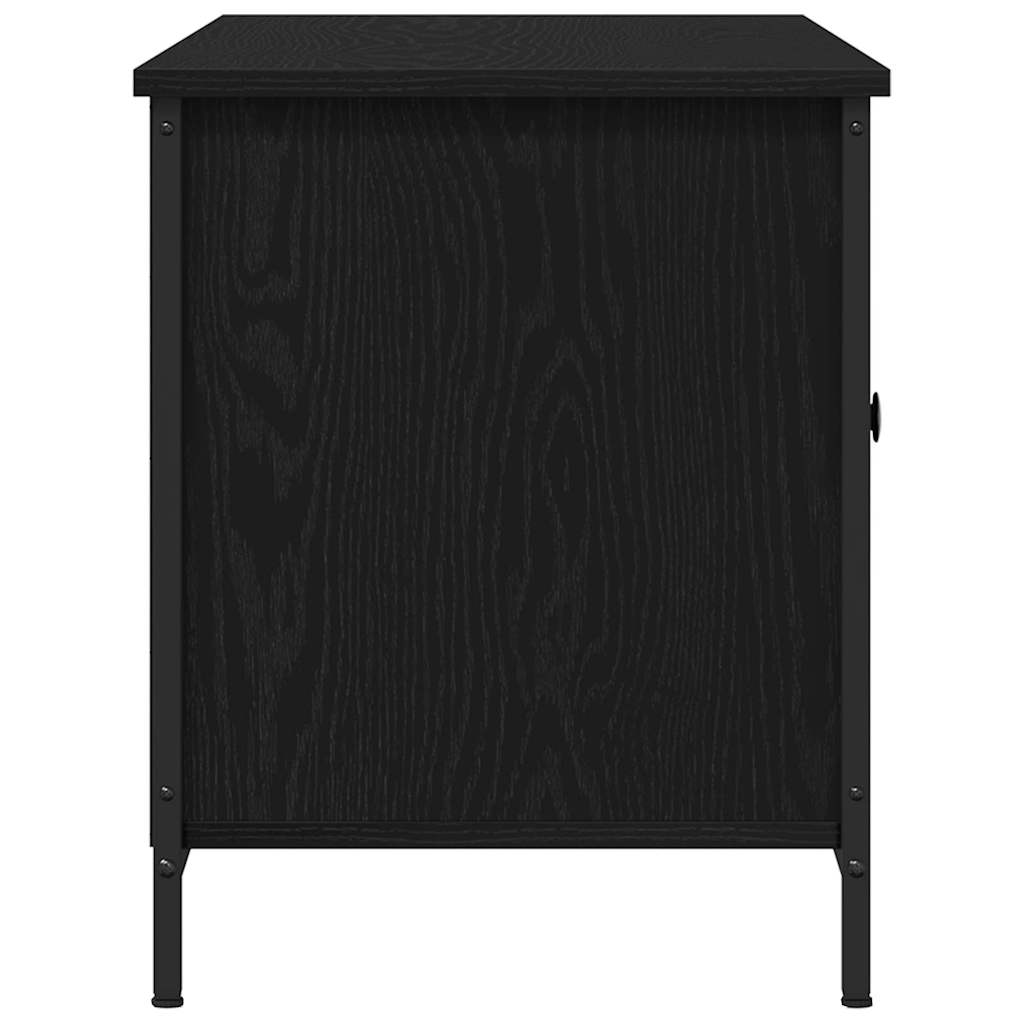 TV Cabinet Black oak 100 x 40 x 50 cm Engineered wood