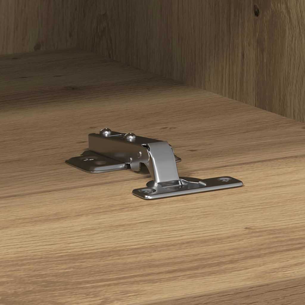 TV Wall Cabinet 2 pcs Artisan oak 100x30x30cm Engineered Wood