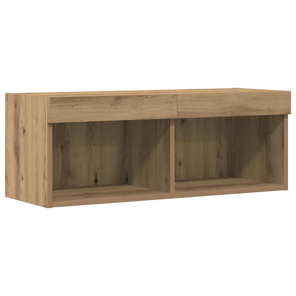 TV Cabinet Artisan oak 80 x 30 x 30 cm Engineered Wood