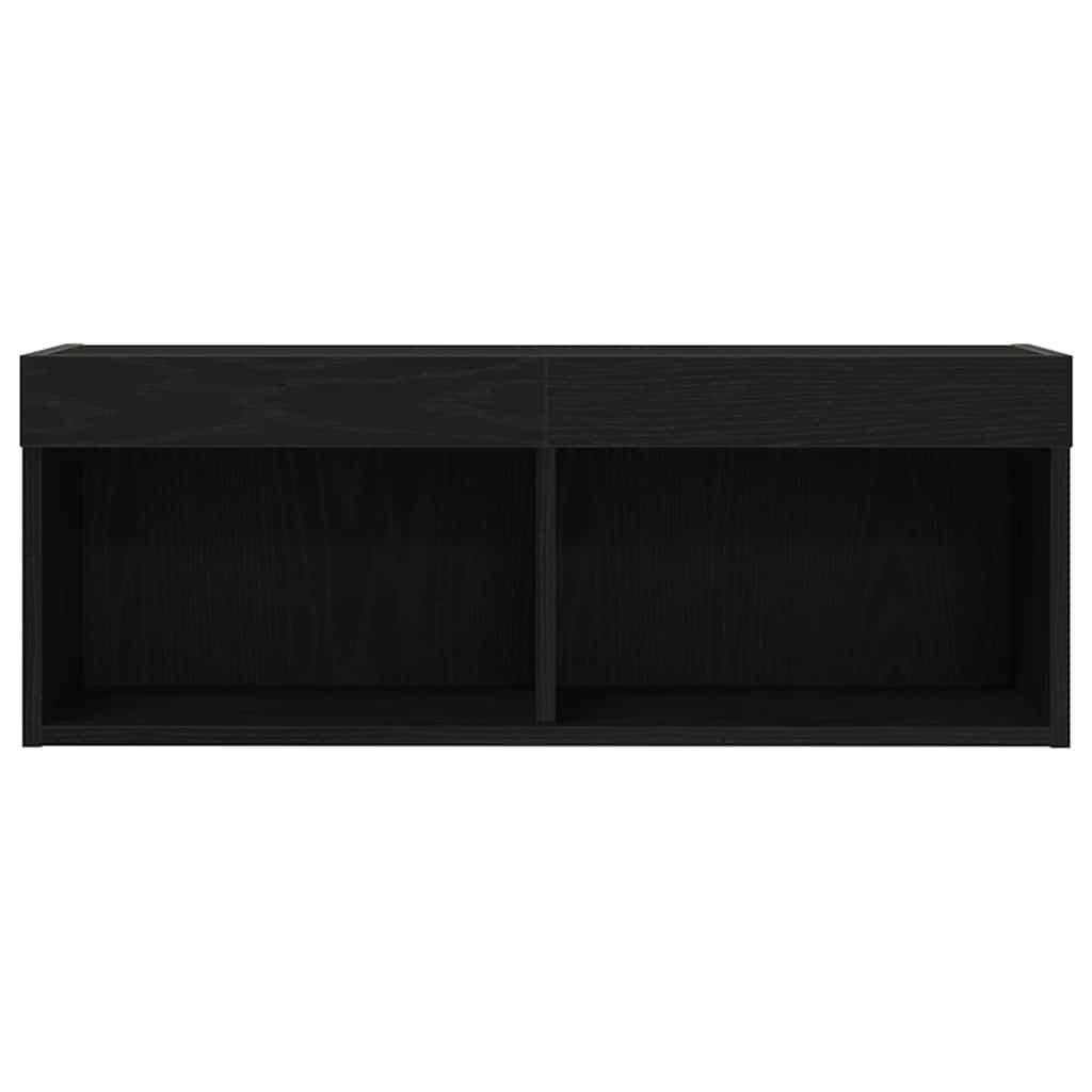 TV Cabinet Black Oak 80 x 30 x 30 cm Engineered Wood