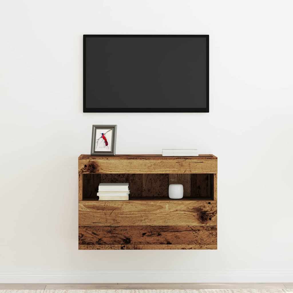 TV Wall Cabinet Old wood 60 x 30 x 40 cm Engineered Wood