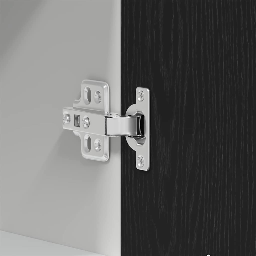 Hanging cabinet Black oak 60 x 31 x 60 cm Engineered wood