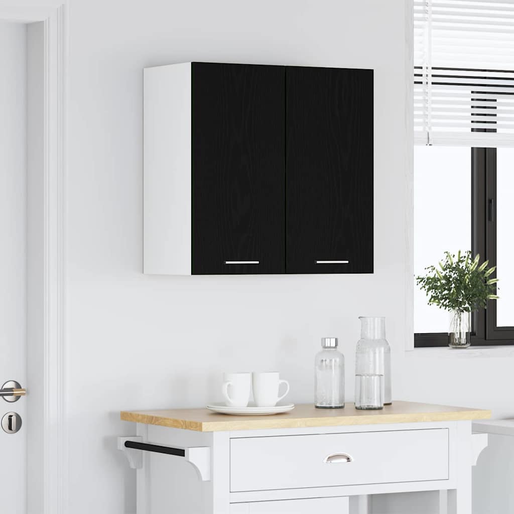 Hanging cabinet Black oak 60 x 31 x 60 cm Engineered wood