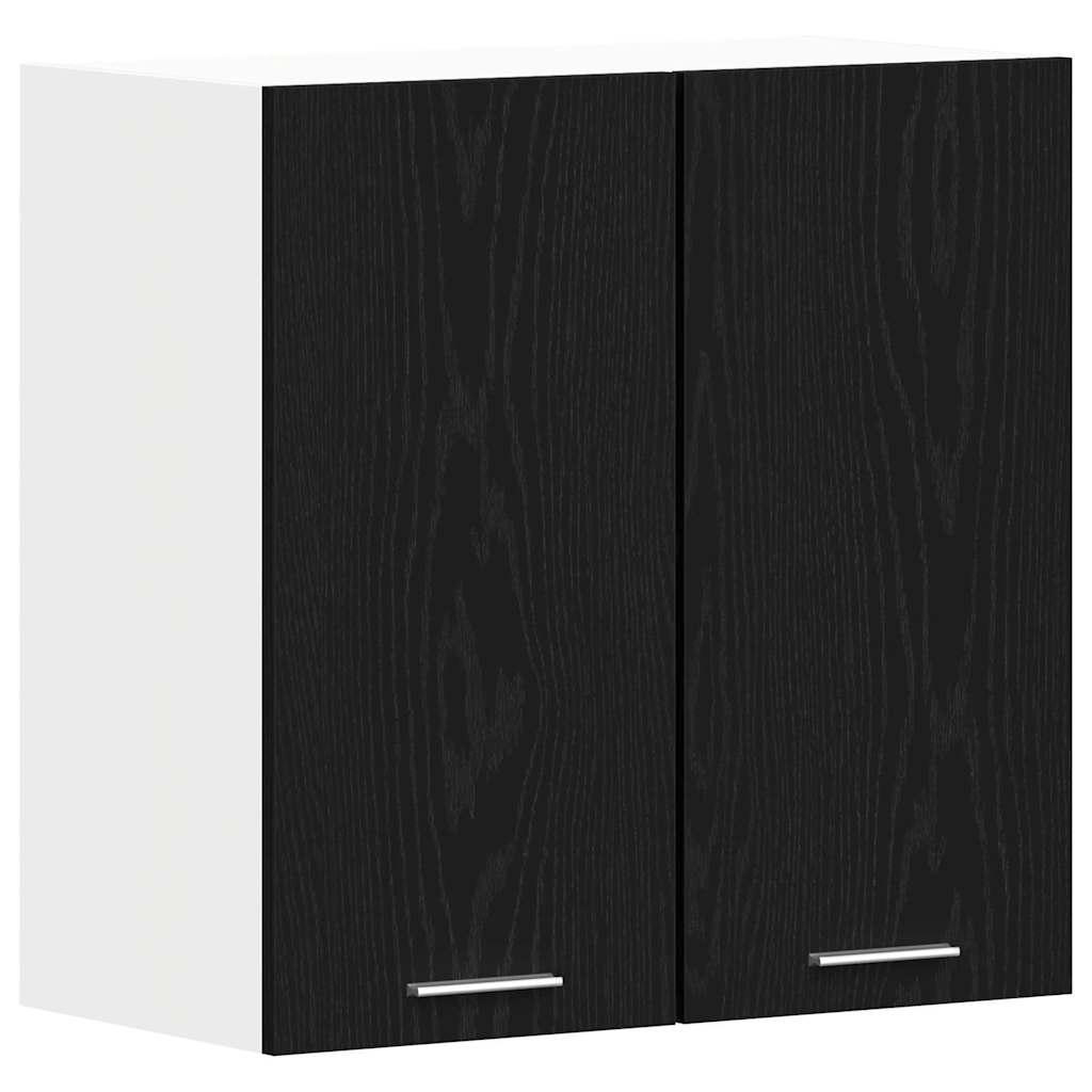 Hanging cabinet Black oak 60 x 31 x 60 cm Engineered wood
