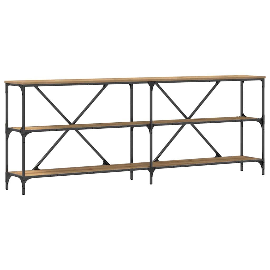 Console Table with Shelf Other Artisan oak 200 x 30 x 75 cm