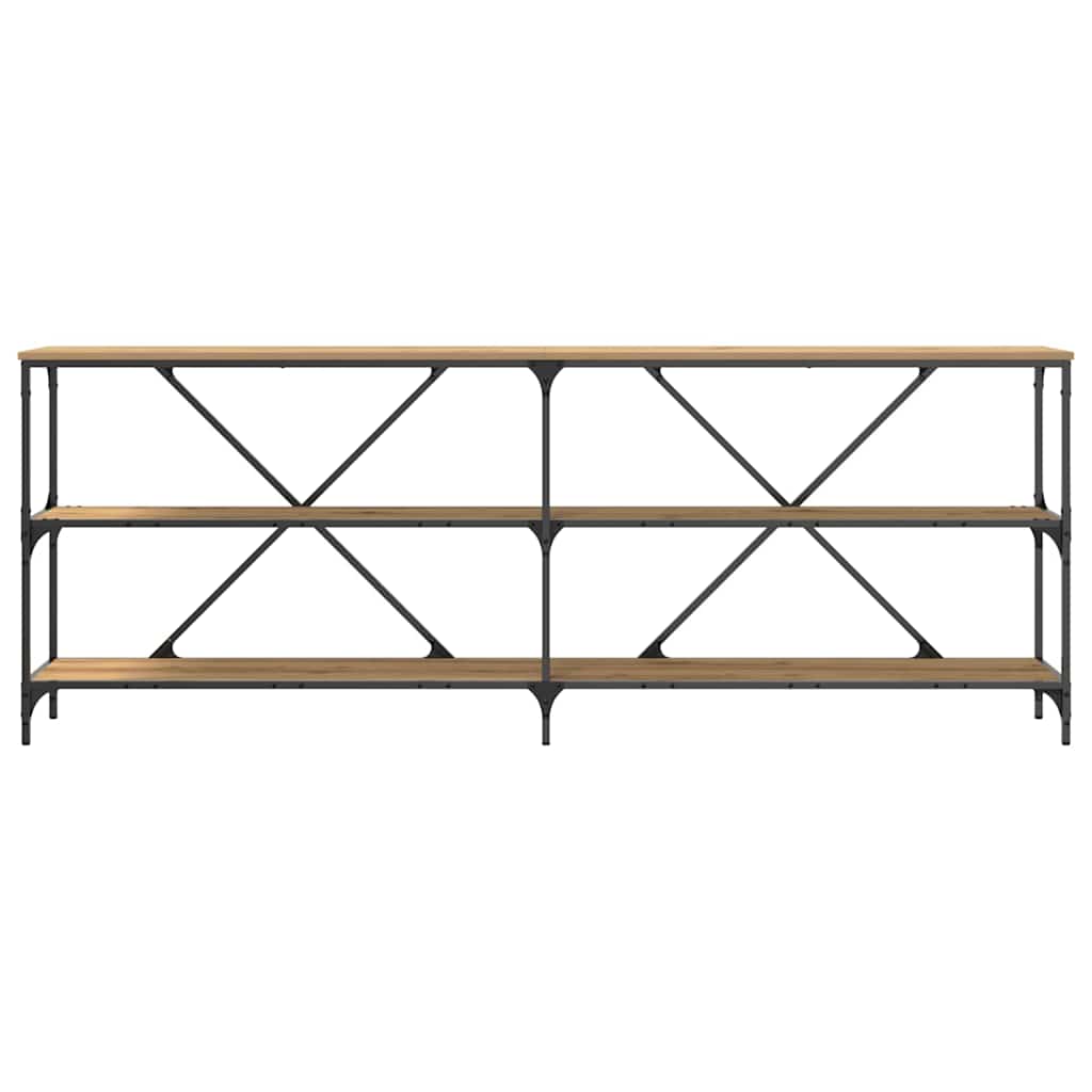 Console Table with Shelf Other Artisan oak 200 x 30 x 75 cm