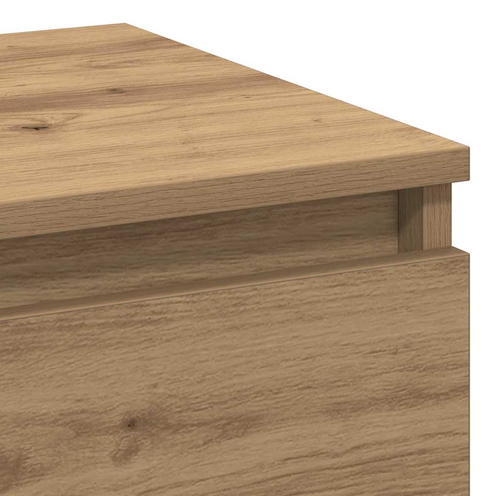 Bedside Cabinet with Drawer 2 pcs Artisan oak 40 x 35 x 50 cm