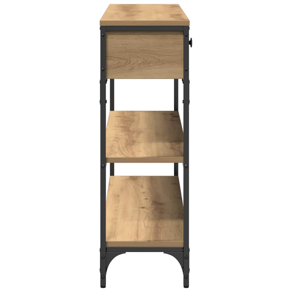 Console Table with Drawer Artisan oak 100 x 25 x 75 cm