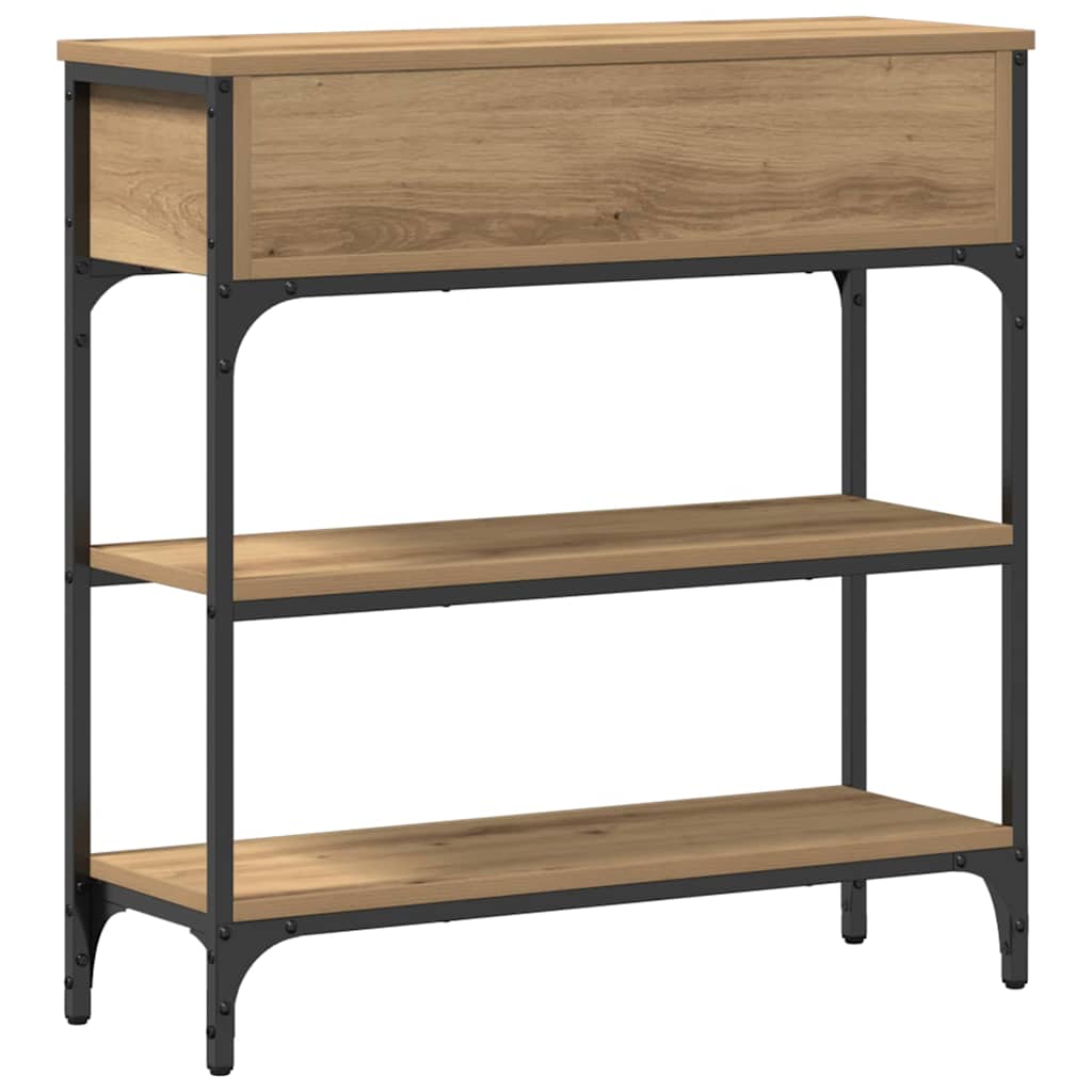 Console Table with Drawer Artisan oak 72.5 x 25 x 75 cm