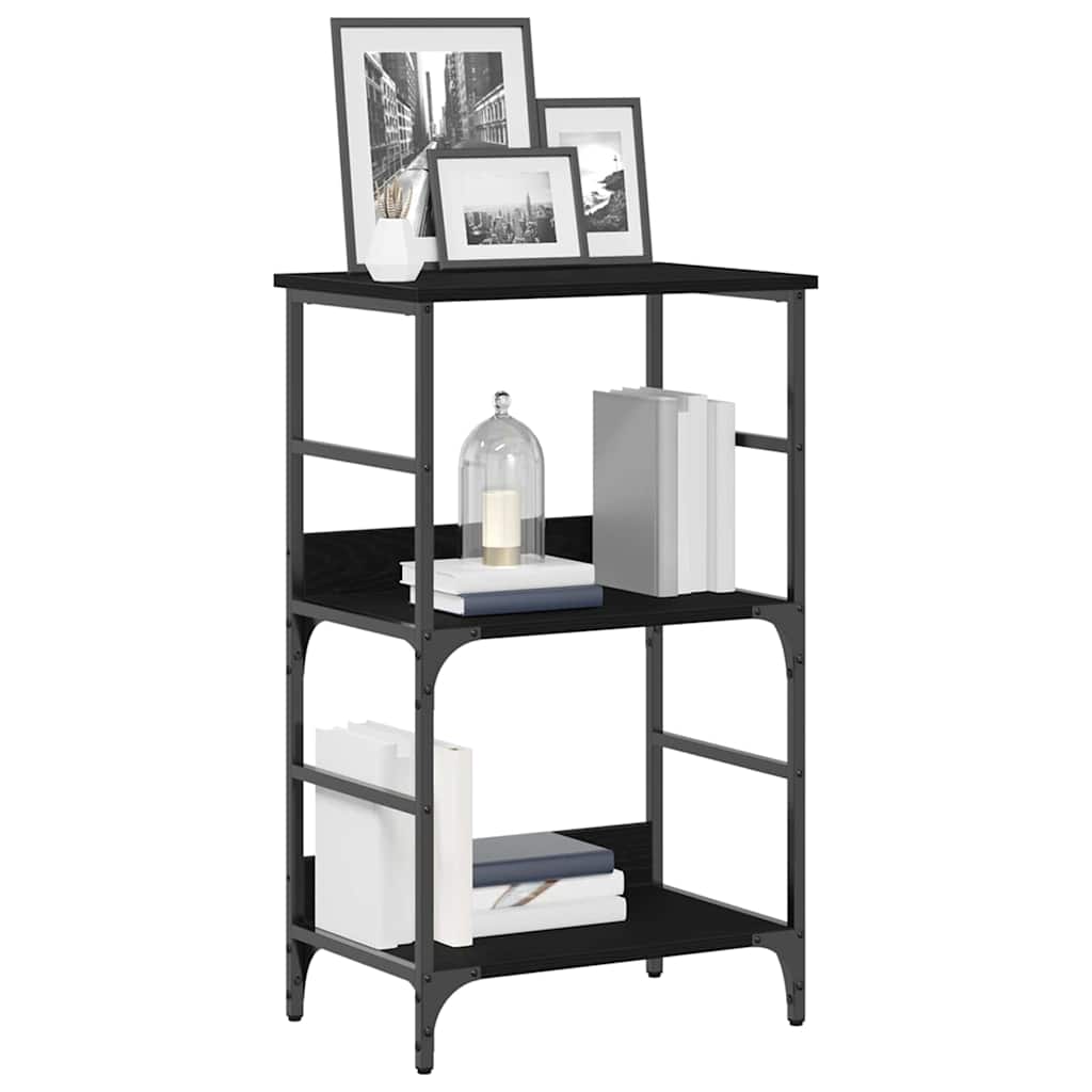 Bookshelf Black oak 50x33x82cm Engineered Wood