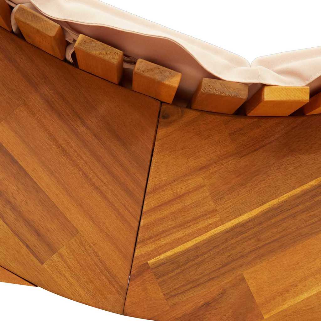 Sun Lounger 2 pcs Brown 60 x 154 x 74cm Solid Acacia wood