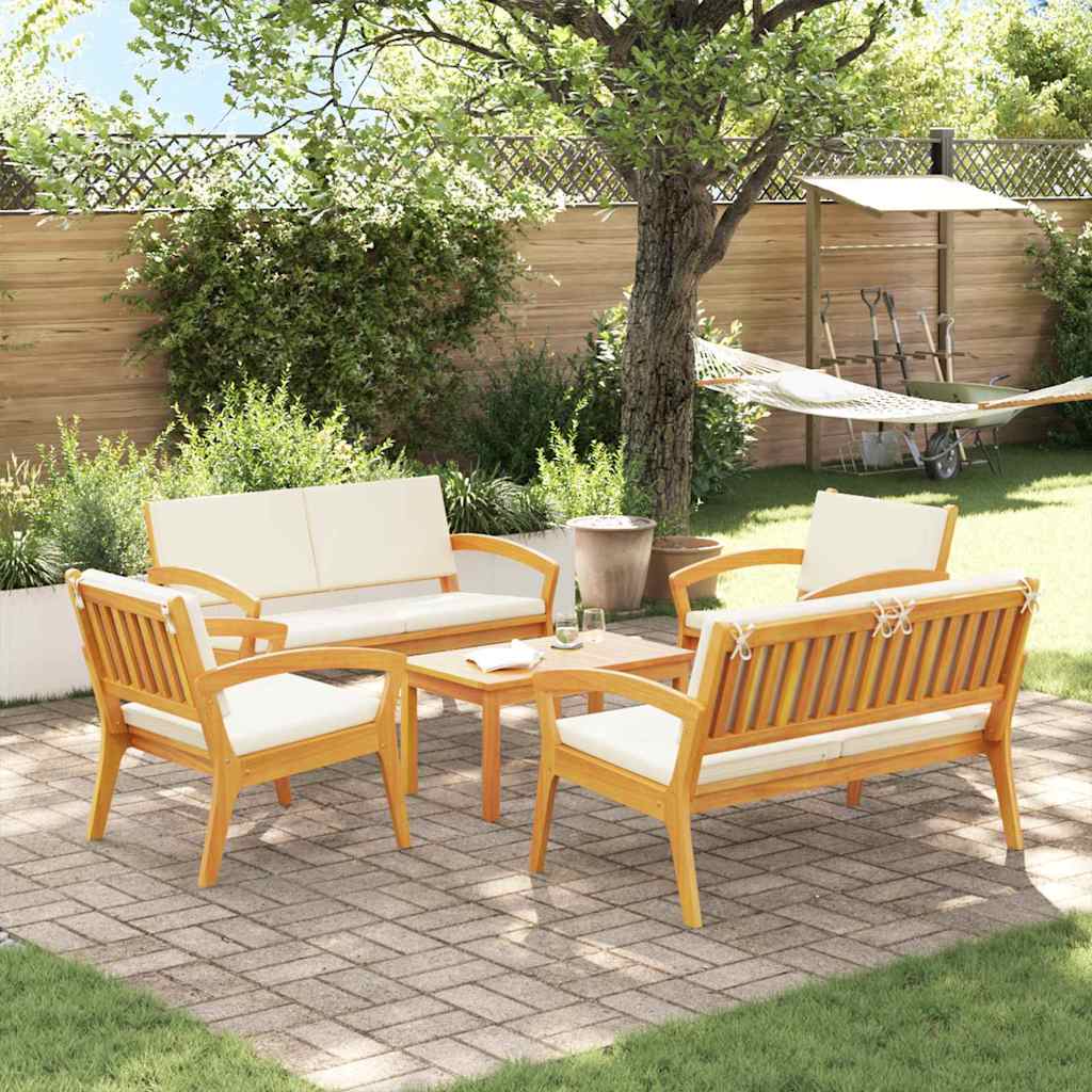 Bistro Set 5 pcs Brown 75 x 45 x 38cm Solid Acacia wood