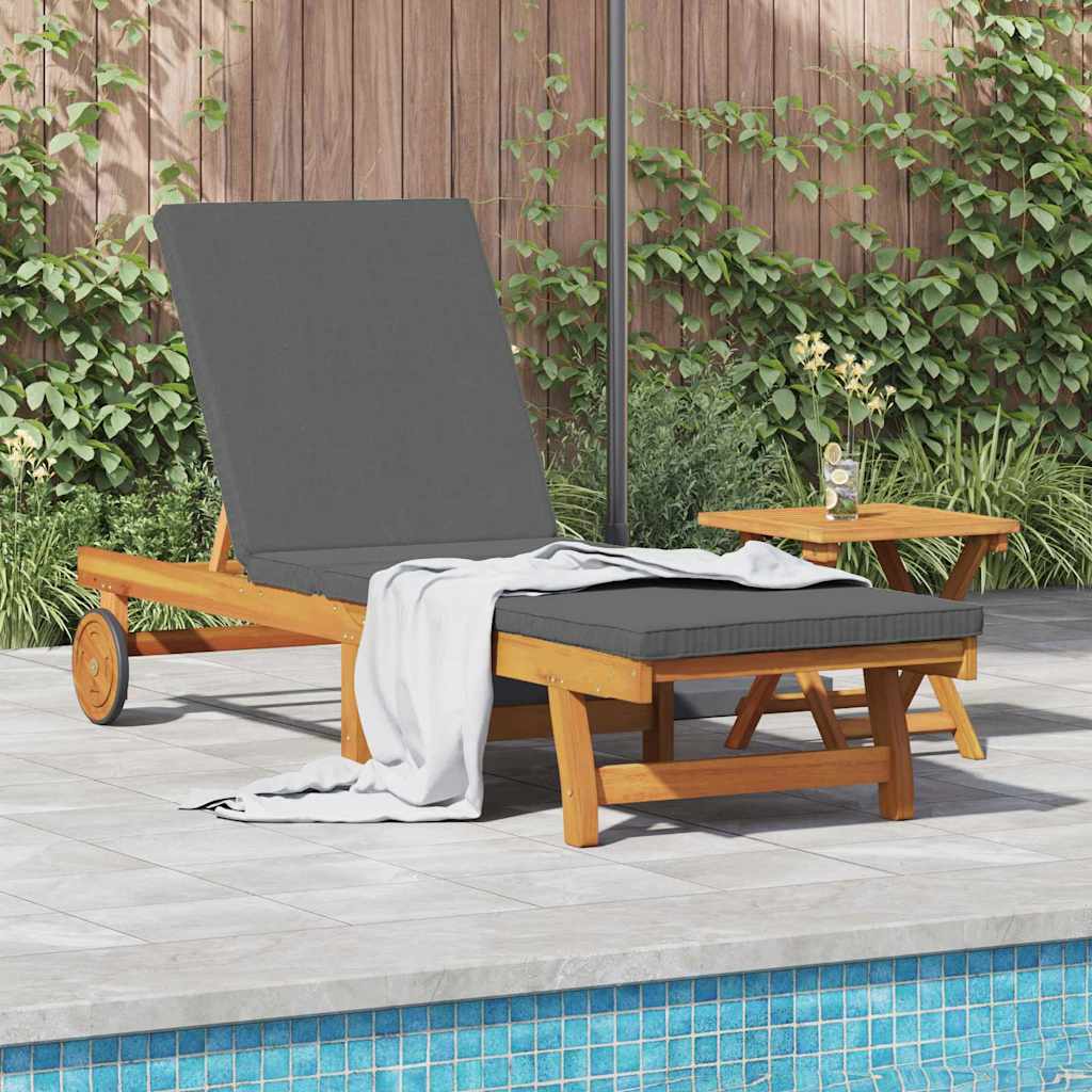 Sun Lounger 2 pcs Brown 40 x 40 x 40cm Solid Acacia wood
