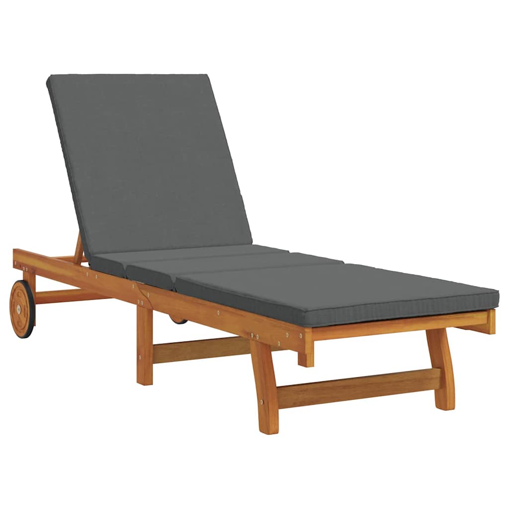 Sun Lounger 2 pcs Brown 40 x 40 x 40cm Solid Acacia wood