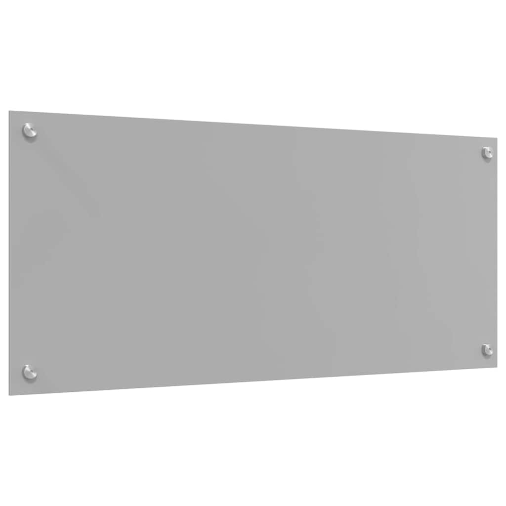 Kitchen Backsplash Light grey 90 x 40 x 0.6 cm Tempered Glass