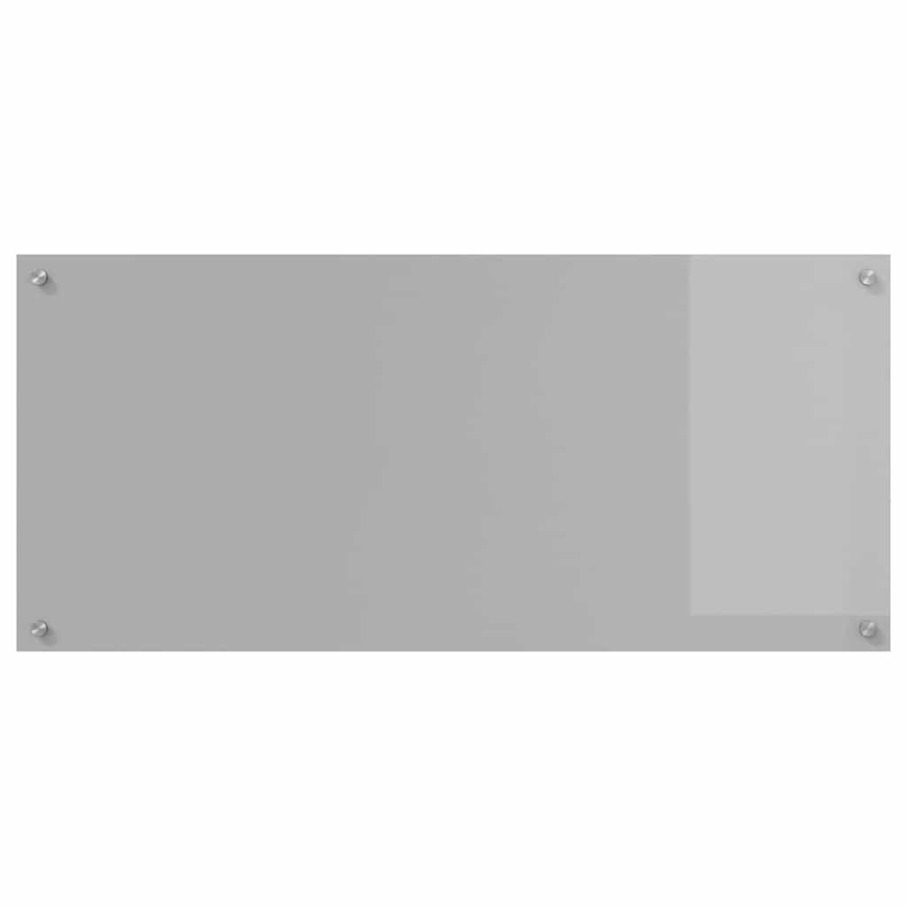 Kitchen Backsplash Light grey 110 x 50 x 0.6 cm Tempered Glass