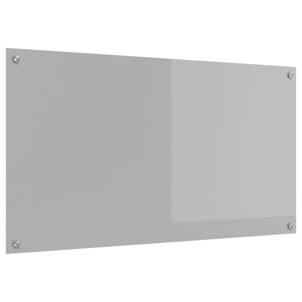 Kitchen Backsplash Light grey 110 x 60 x 0.6 cm Tempered Glass