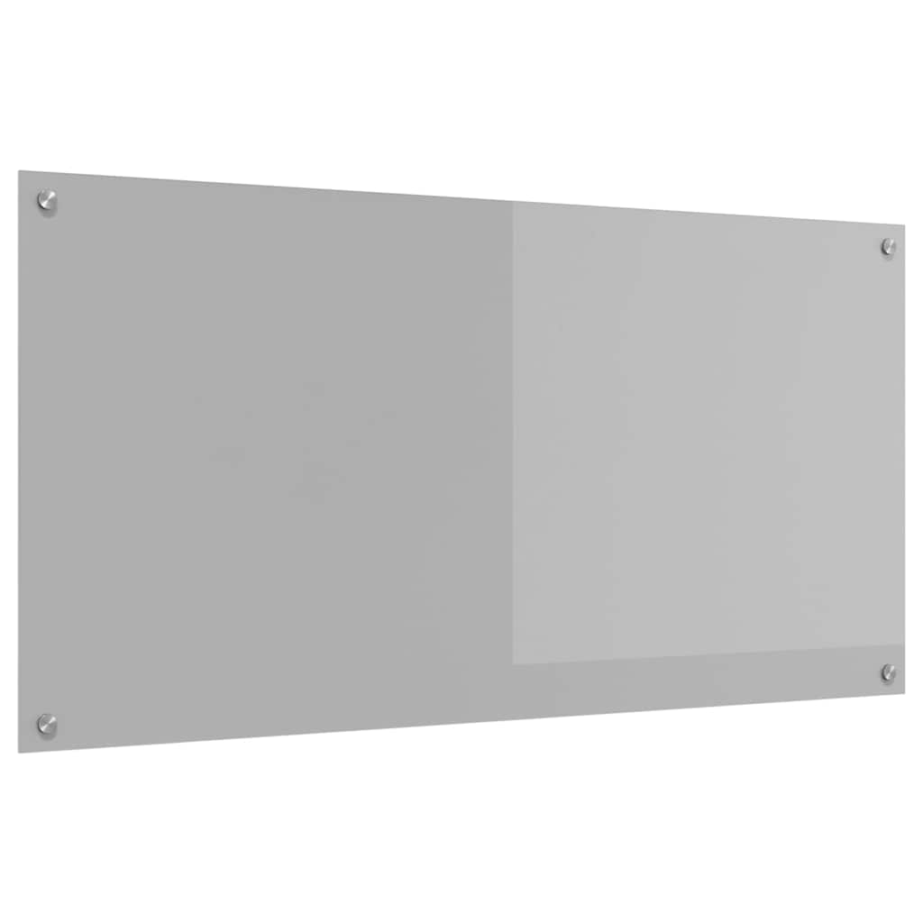 Kitchen Backsplash Light grey 120 x 60 x 0.6 cm Tempered Glass