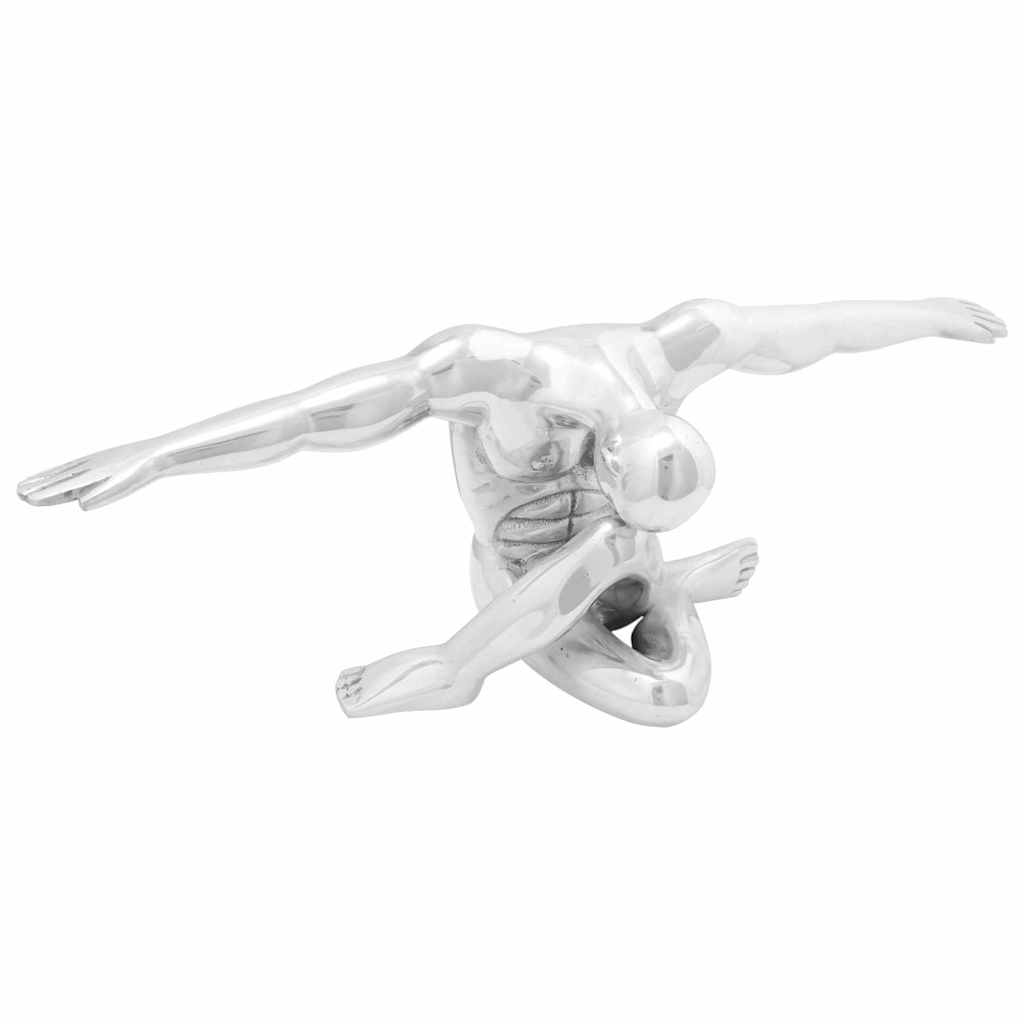 Sculpture Silver 63 x 20 x 22 cm Aluminium