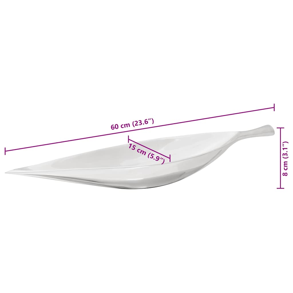 Fruit Basket Silver 60 x 15 x 8 cm Aluminium