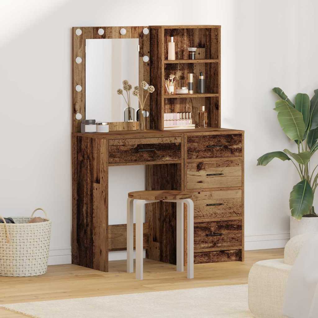 Dressing Table 2 Pcs 50 X 41 X 135 Cm Engineered Wood