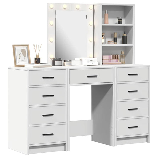 Dressing Table 3 Pcs 40 X 41 X 135 Cm Engineered Wood