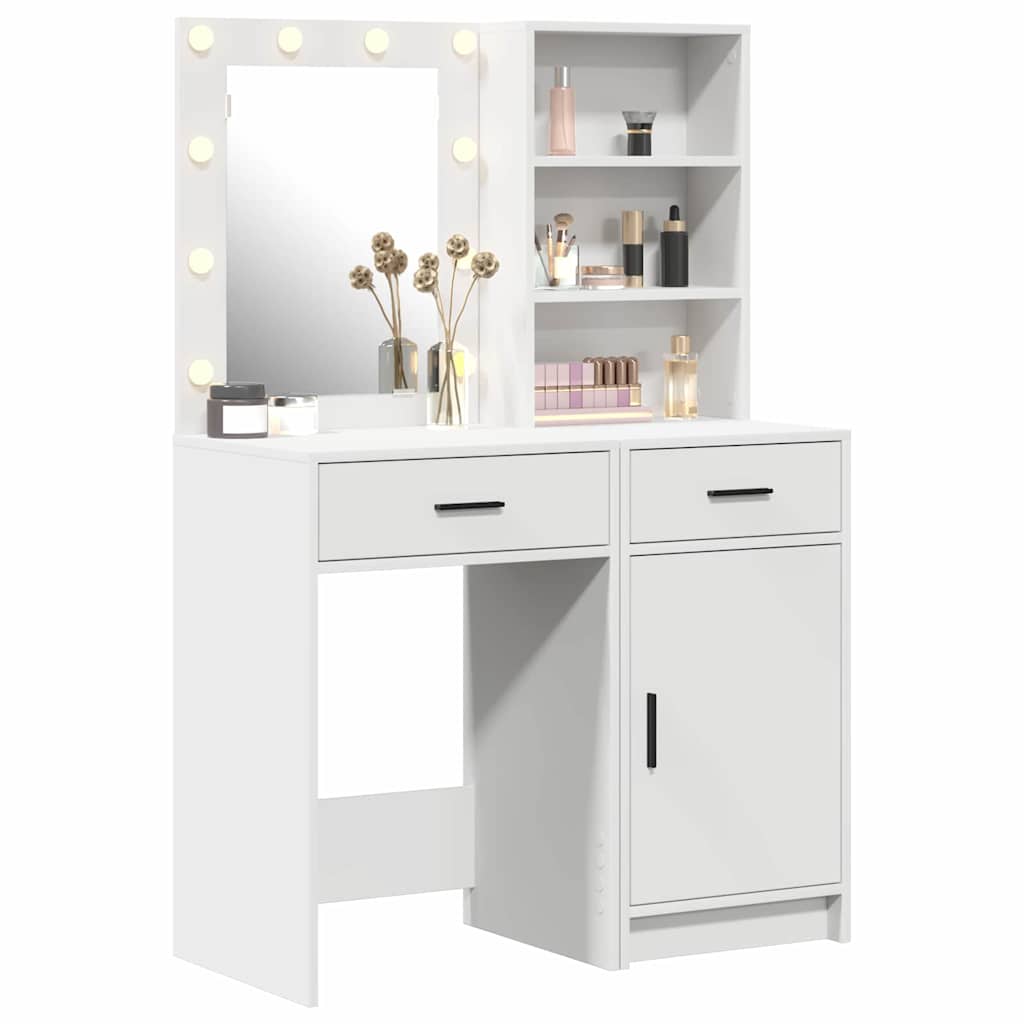 Dressing Table Set 2 Pcs 50 X 41 X 135 Cm Engineered Wood