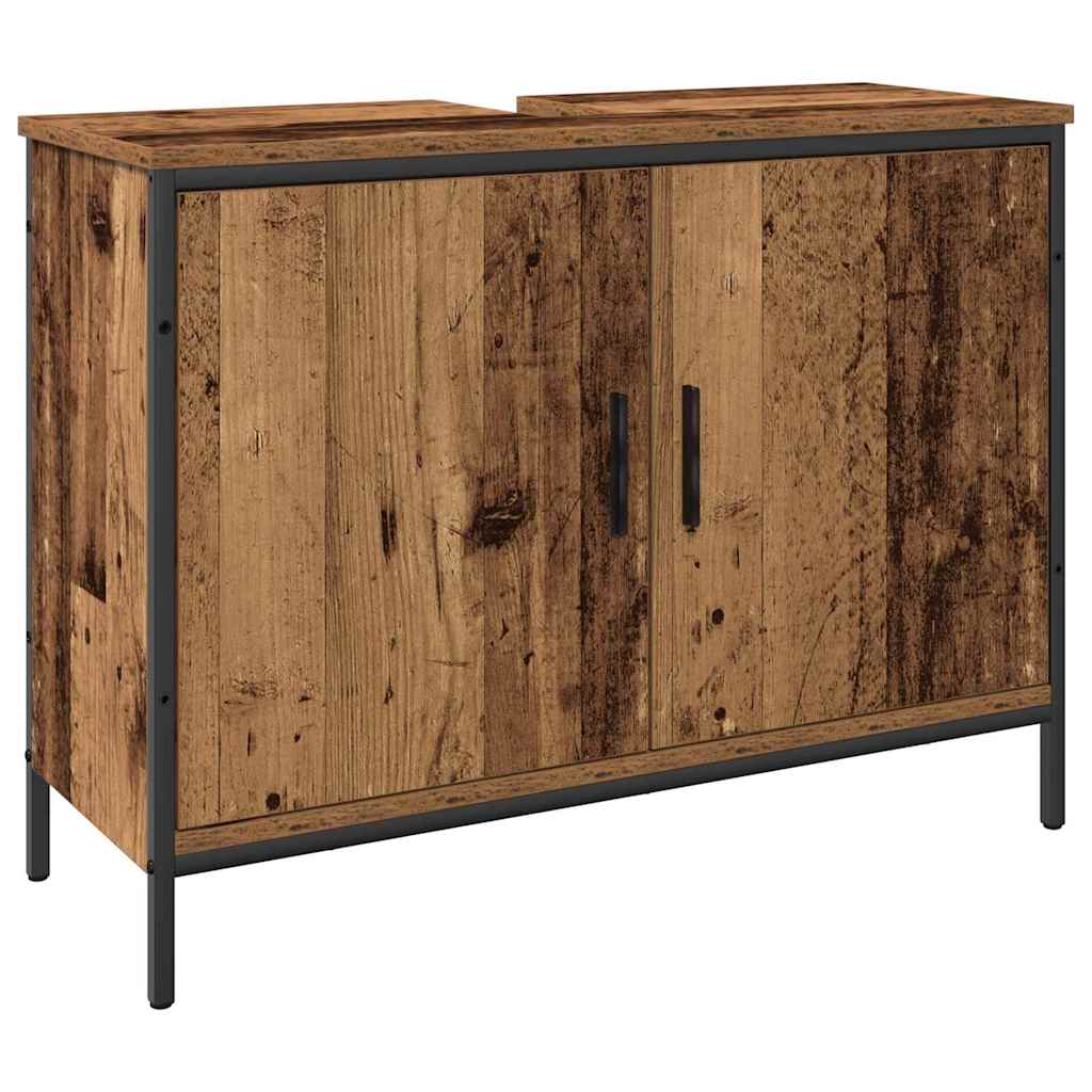 Bathroom Furniture Set with Storage 3 pcs Brown 80 x 30 x 44 cm