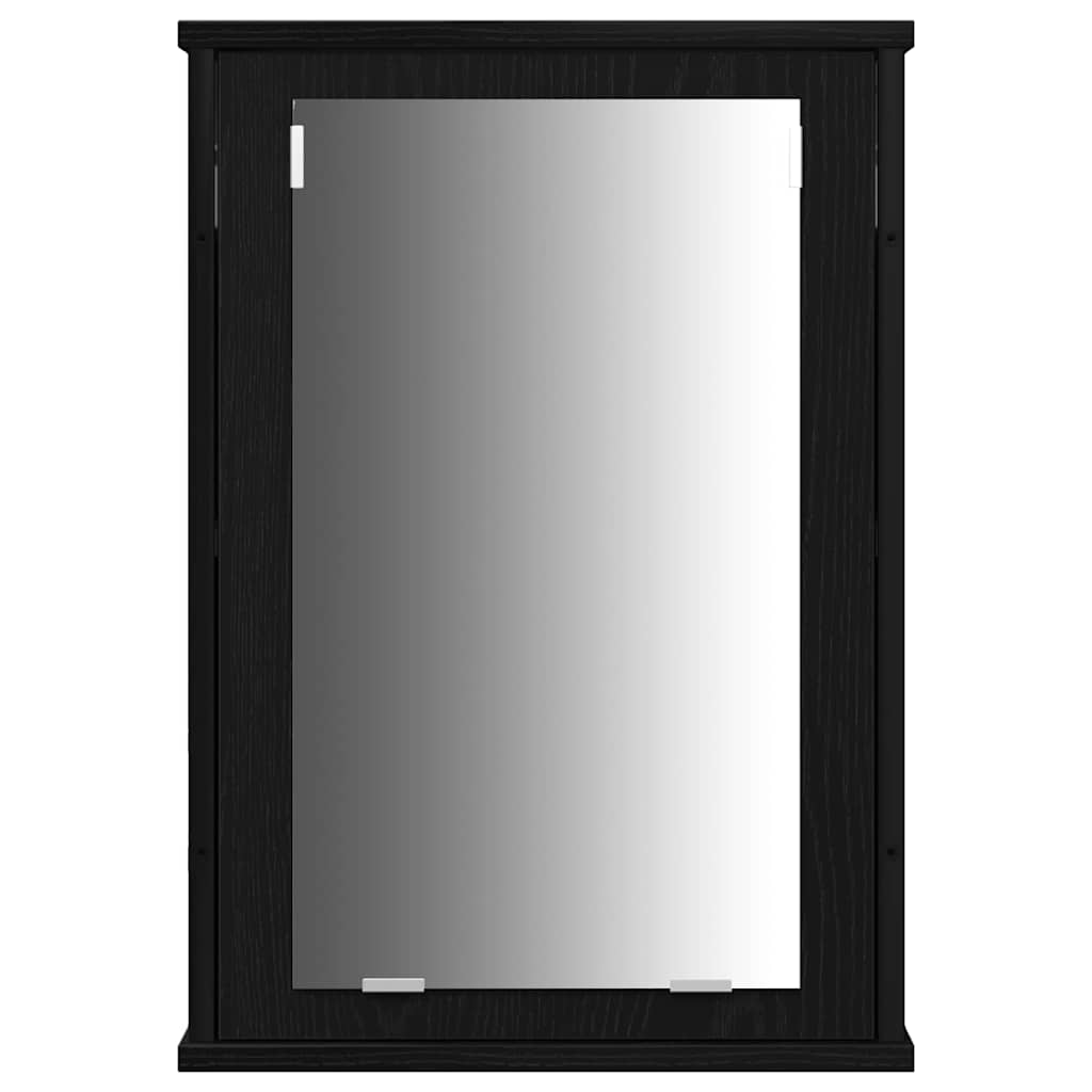 Bathroom Furniture Set 3 pcs Black oak 33 x 33 x 185.5 cm