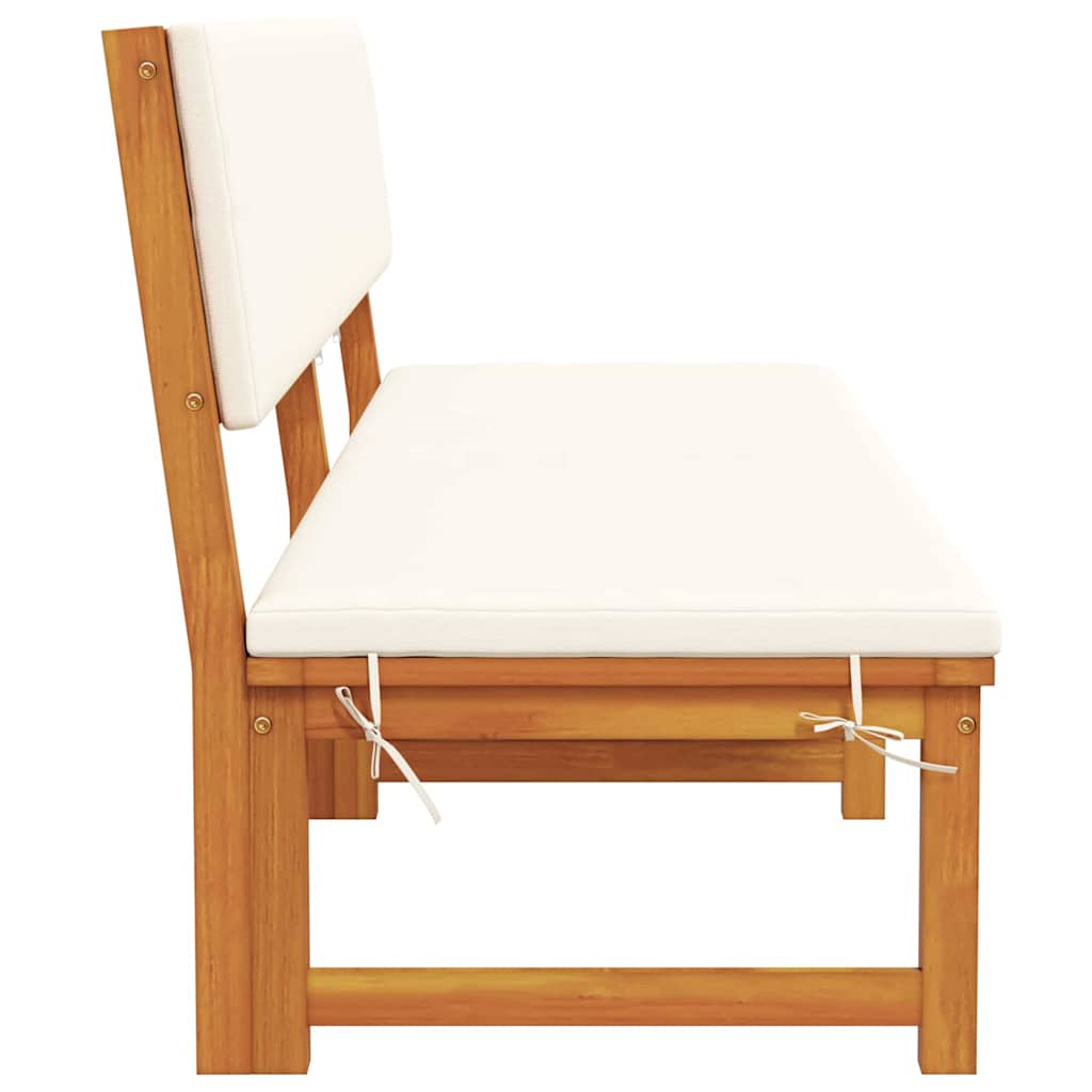 Sun Lounger Reclining Brown 200 x 57 x 75cm Solid Acacia wood