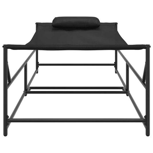 Sunbed Anthracite 200 X 74 X 73 Cm Textilene And Steel