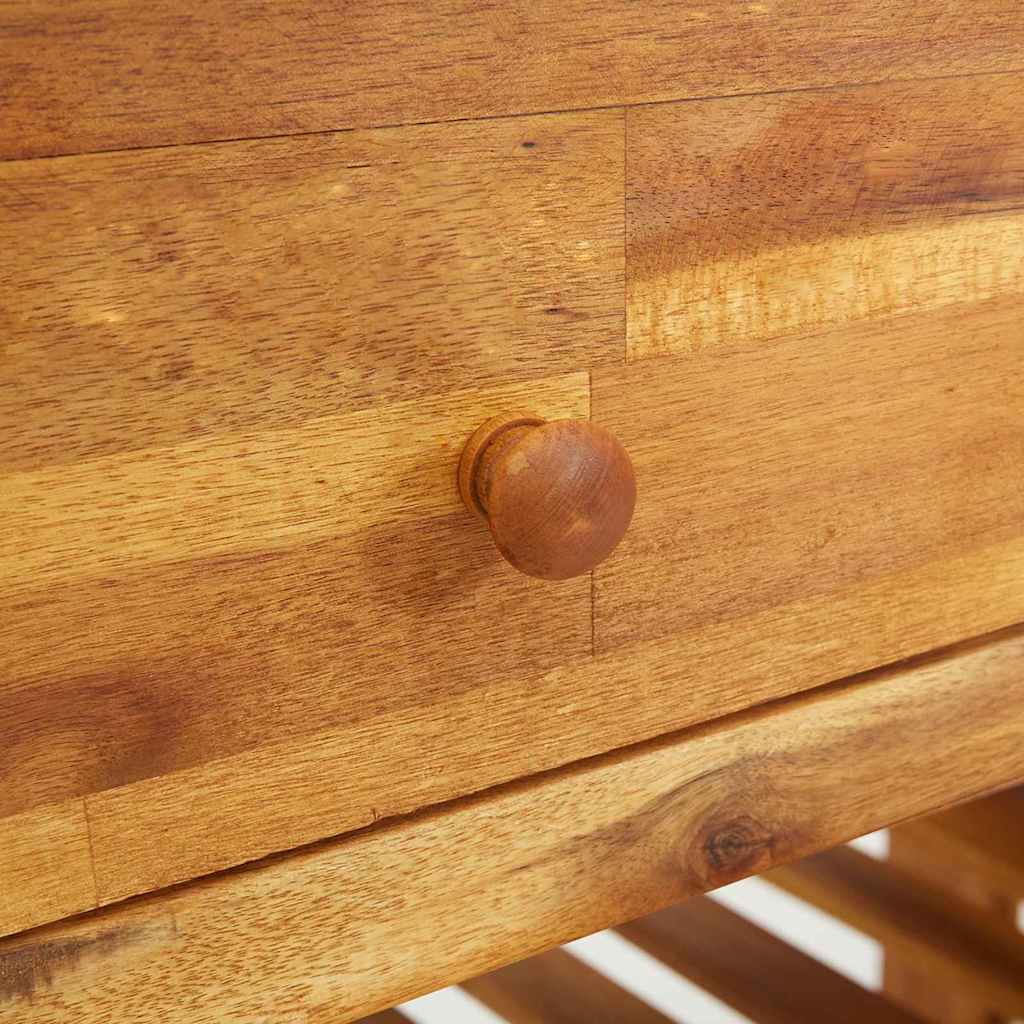 Garden Cabinet with Drawer with Shelf Brown 78 x 36.5 x 78cm