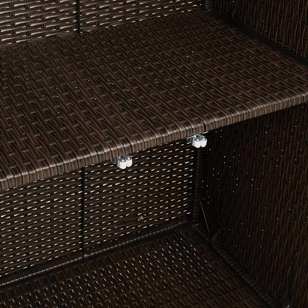 Storage Cabinet with Storage Brown 100 x 36 x 102 cm Rattan
