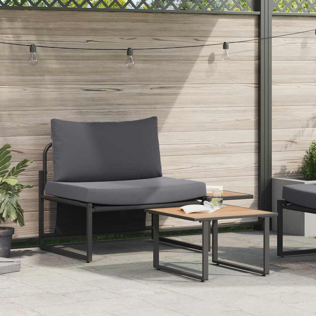 Garden Sofa Set 2 pcs Anthracite Steel