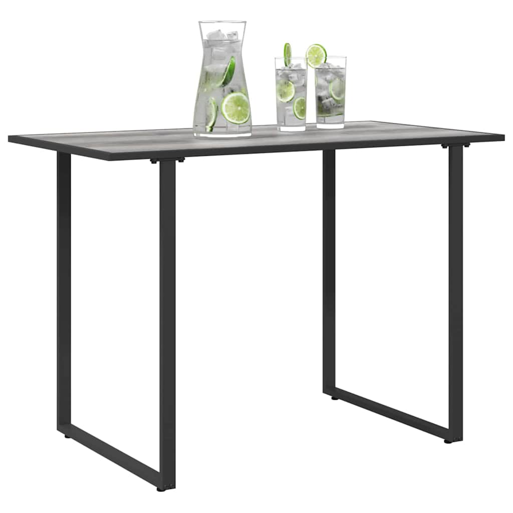 Garden Table Grey 100 x 55 x 70 cm Steel and DPC