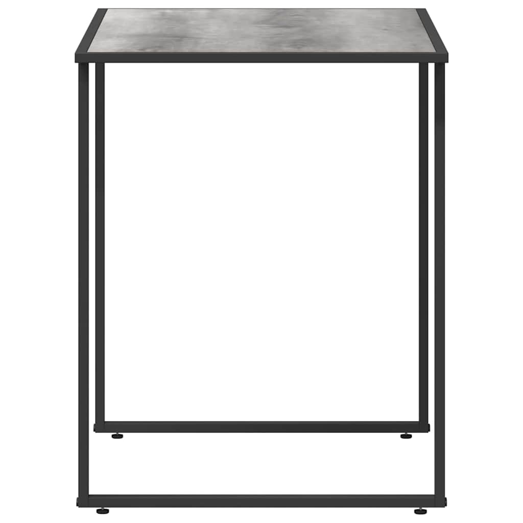 Garden Table Grey 100 x 55 x 70 cm Steel and DPC