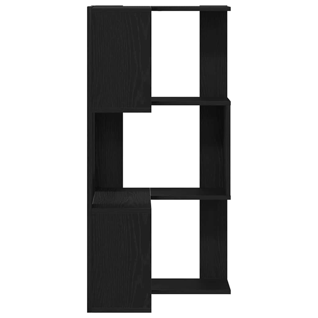 Corner Bookcase Black oak 50 x 50 x 102 cm Engineered wood