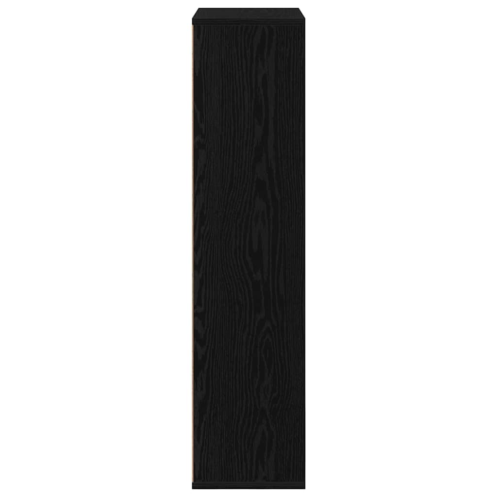 Bookcase Black oak 50 x 25 x 105 cm Engineered wood