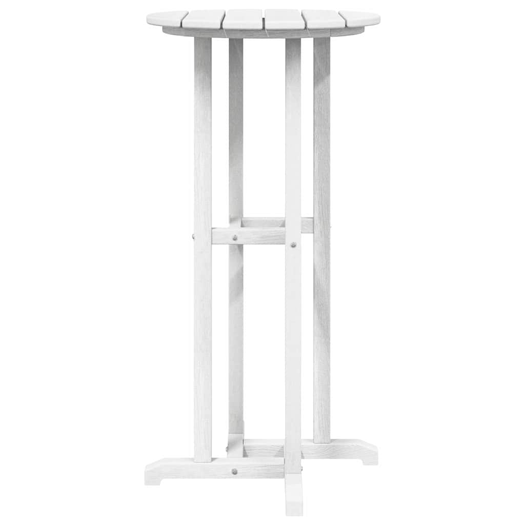 Bar Table White 55 x 55 x 107 cm HDPE