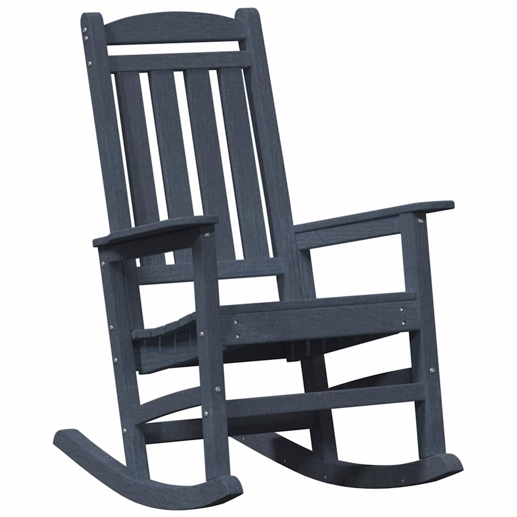 Garden Rocking Chair Navy 70 x 92 x 108cm HDPE