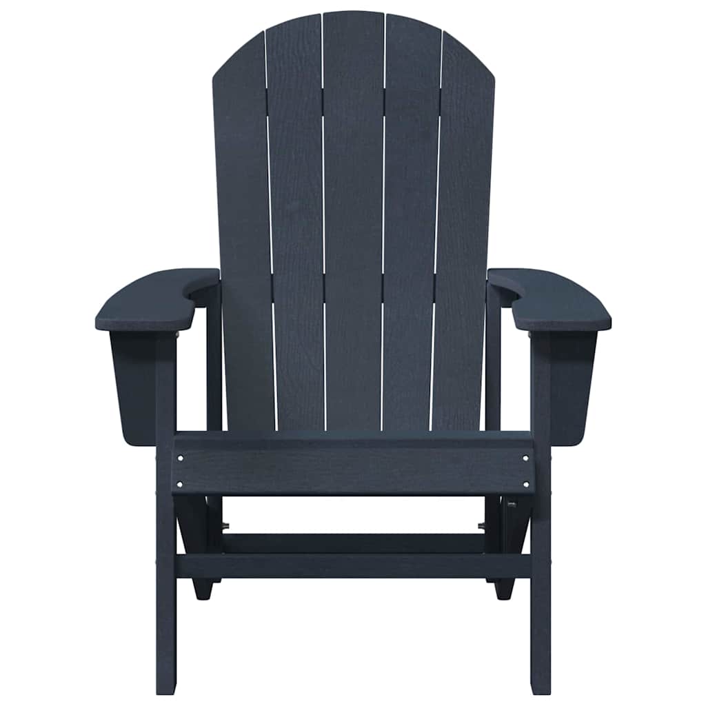 Adirondack Chair Navy 74 x 82 x 92cm HDPE