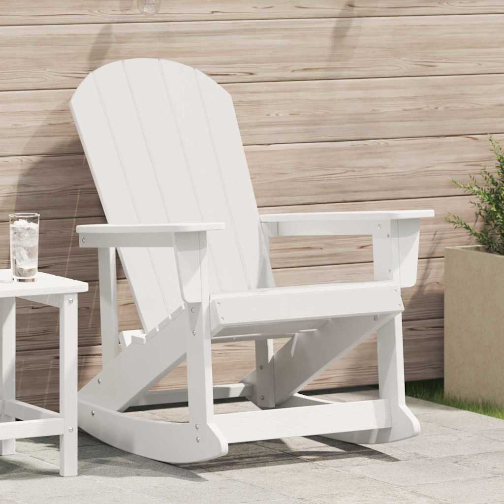 Adirondack Rocking Chair White 73.5 x 92 x 90cm HDPE
