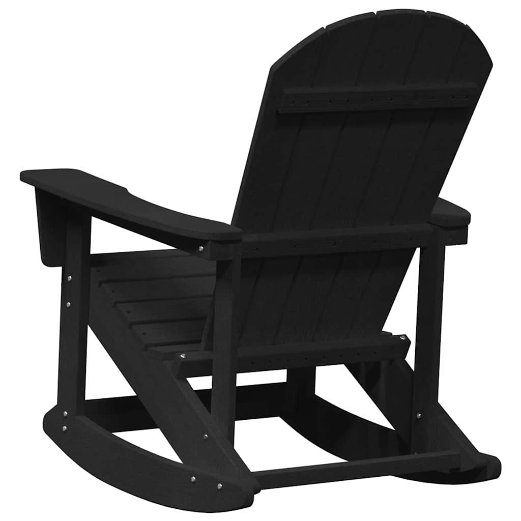 Adirondack Rocking Chair Black 73.5 x 92 x 90cm HDPE