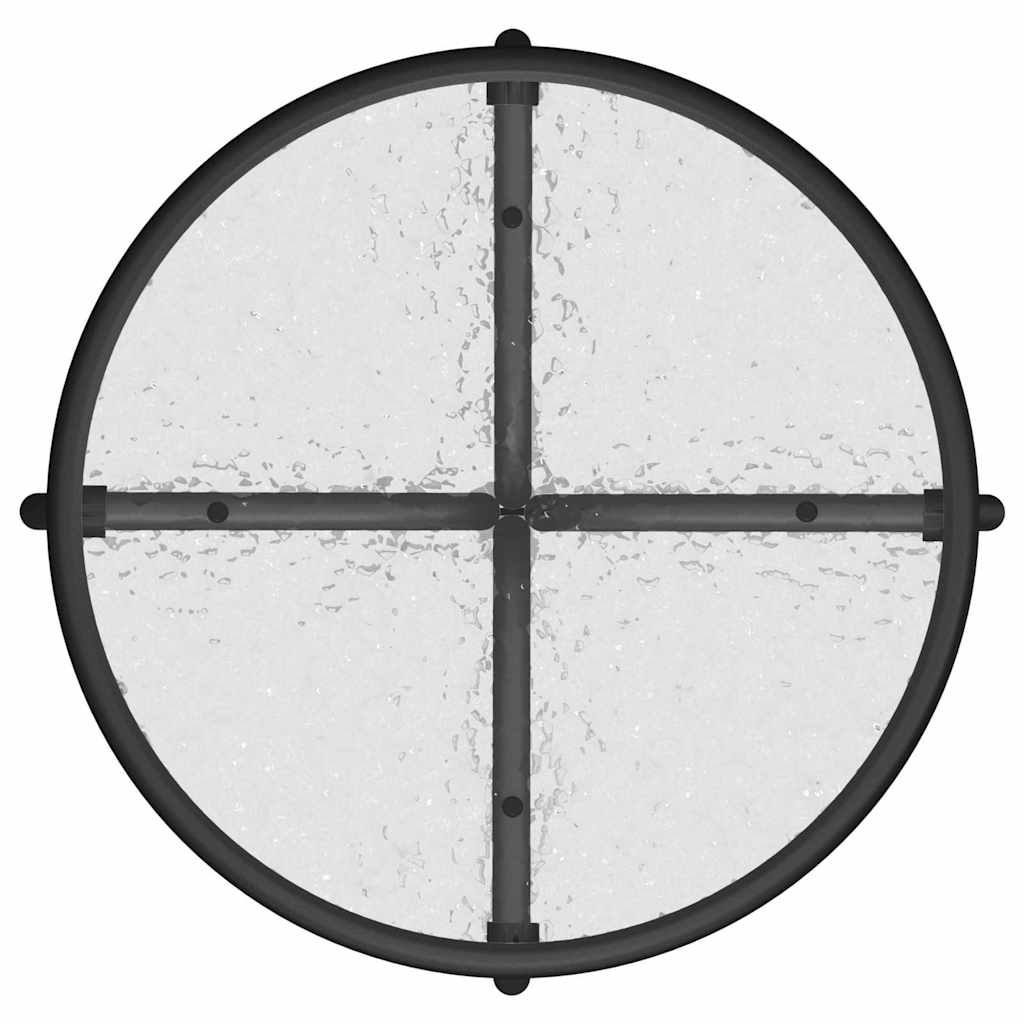 Garden Bistro Set 3 pcs Black Steel