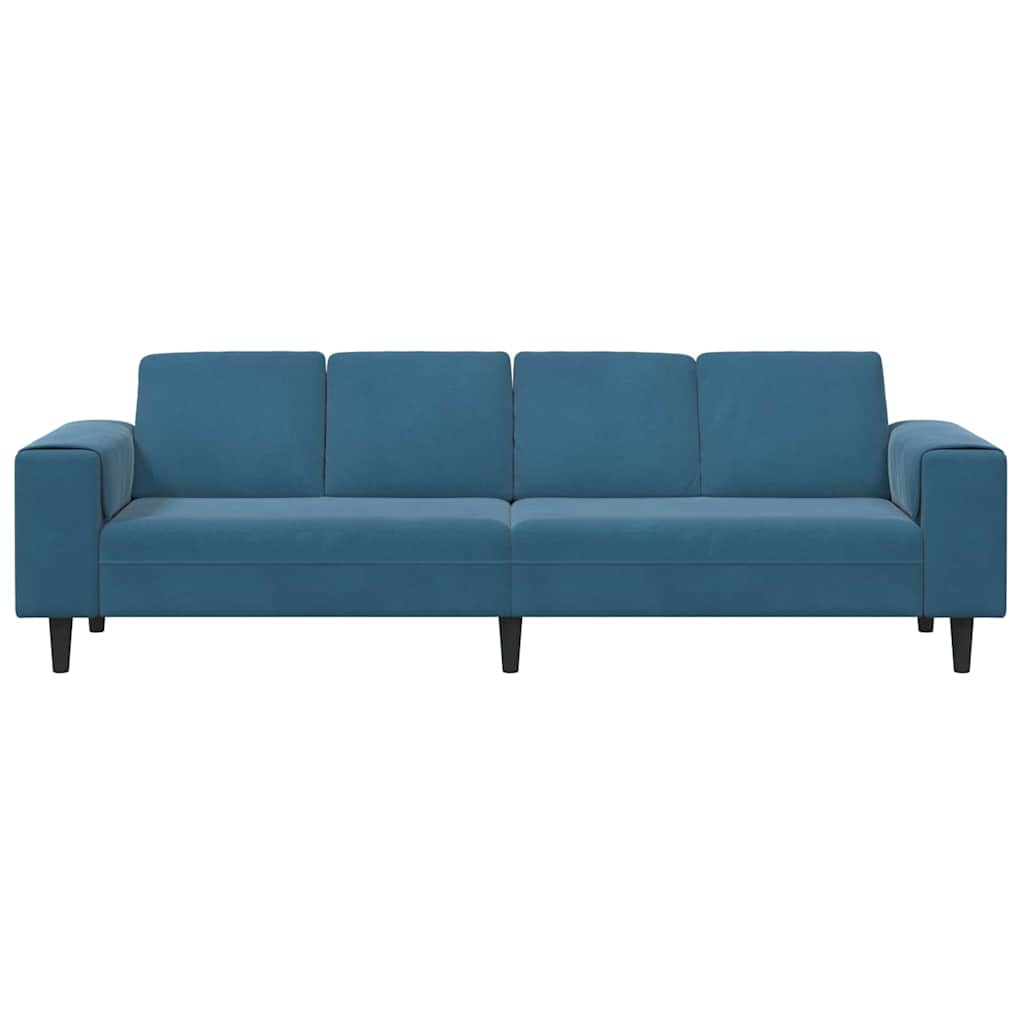 Sofa Set Blue Velvet