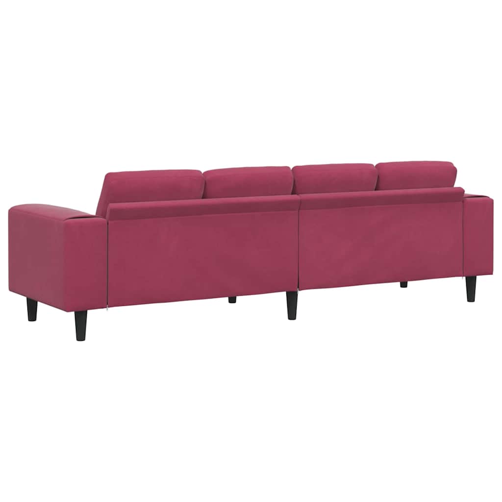 Sofa Set Wine red Velvet
