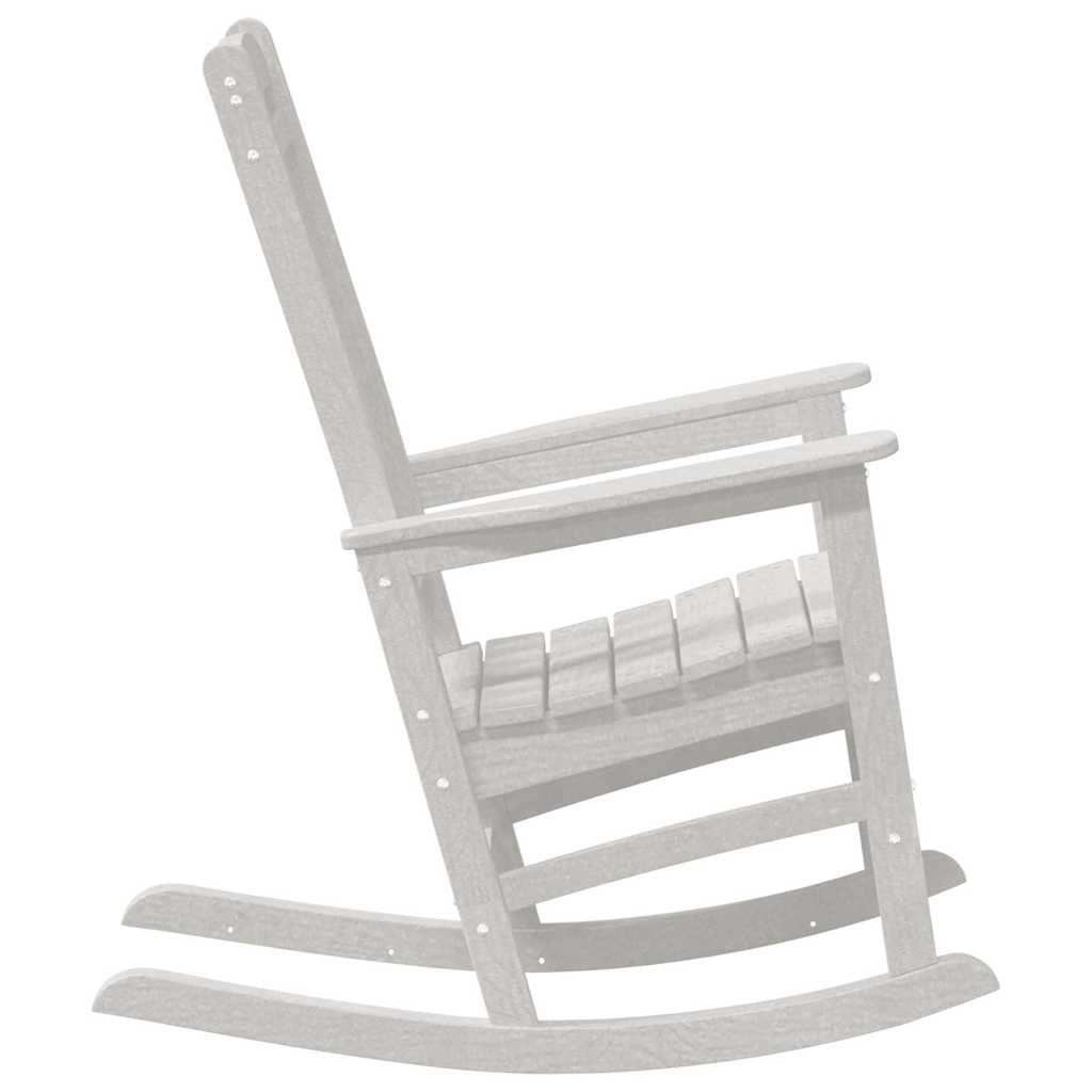 Garden Rocking Chair 2 pcs White 70 x 92 x 108cm Plastic